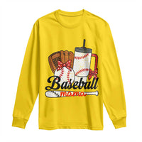 Baseball Mama Long Sleeve Shirt Funny Sports Mom Life Lover - Wonder Print Shop