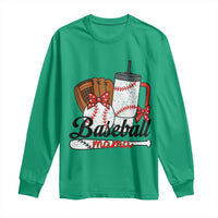 Baseball Mama Long Sleeve Shirt Funny Sports Mom Life Lover - Wonder Print Shop