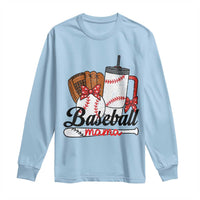 Baseball Mama Long Sleeve Shirt Funny Sports Mom Life Lover - Wonder Print Shop