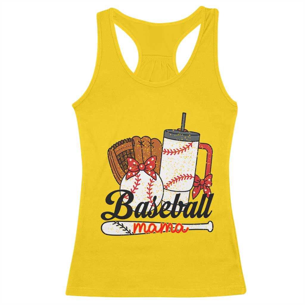 Baseball Mama Racerback Tank Top Funny Sports Mom Life Lover - Wonder Print Shop