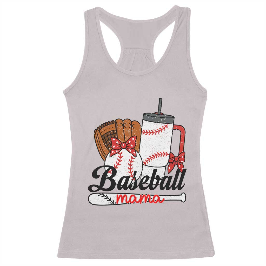 Baseball Mama Racerback Tank Top Funny Sports Mom Life Lover - Wonder Print Shop