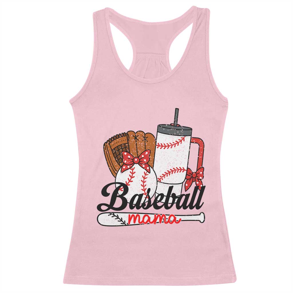 Baseball Mama Racerback Tank Top Funny Sports Mom Life Lover - Wonder Print Shop
