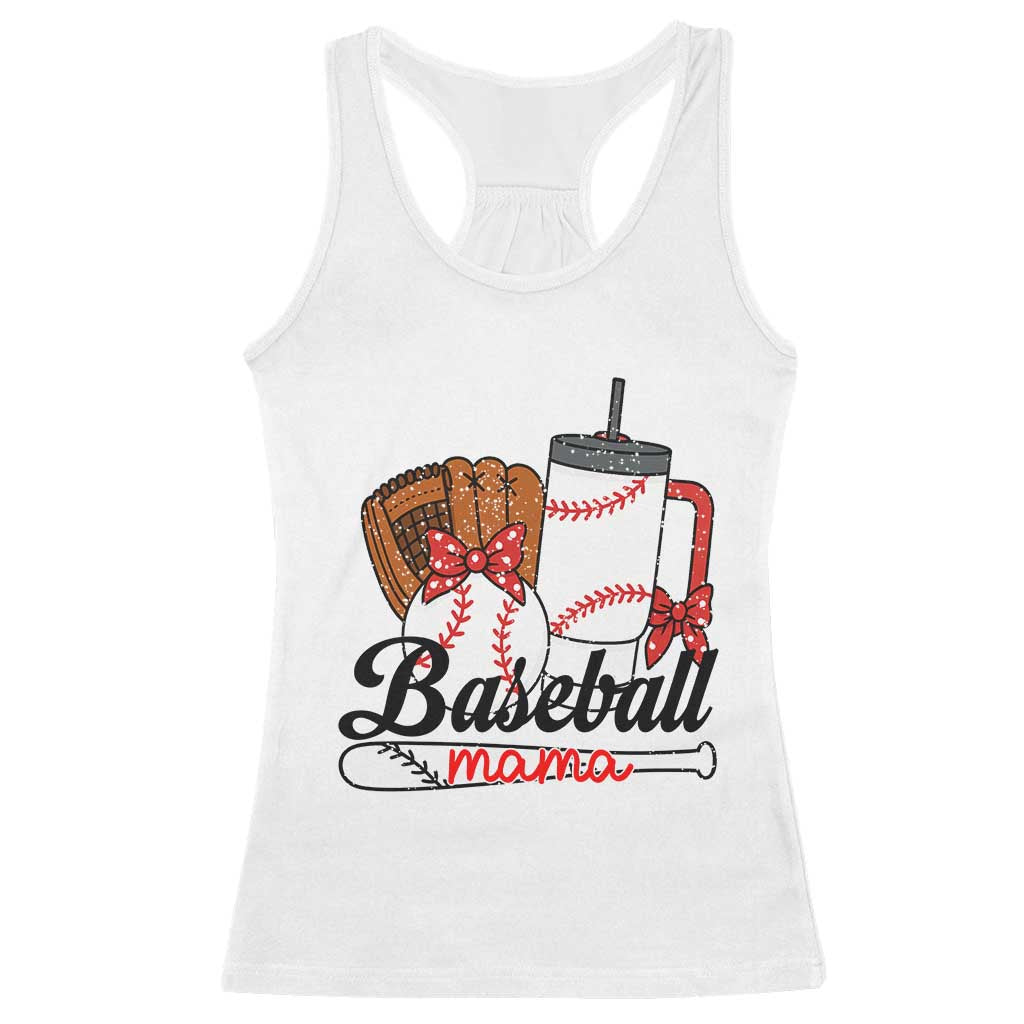 Baseball Mama Racerback Tank Top Funny Sports Mom Life Lover - Wonder Print Shop