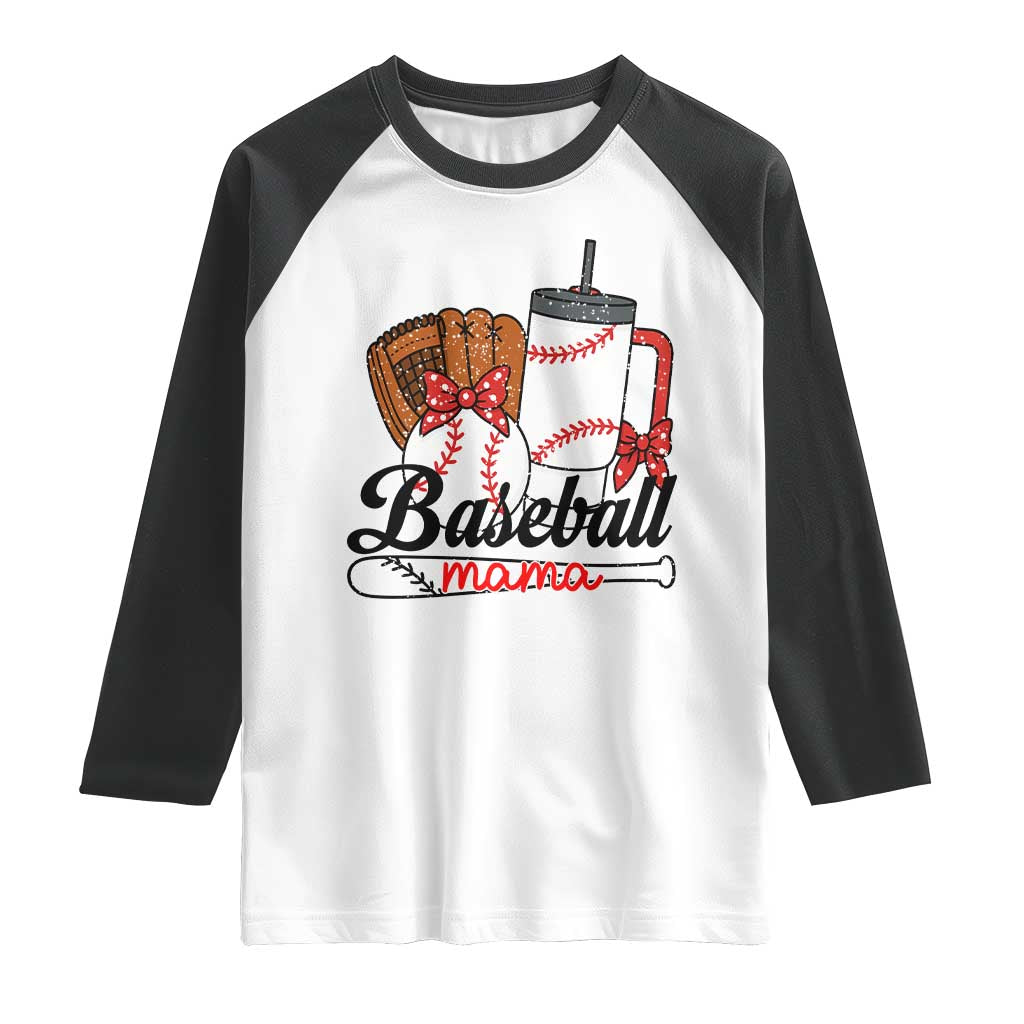 Baseball Mama Raglan Shirt Funny Sports Mom Life Lover - Wonder Print Shop