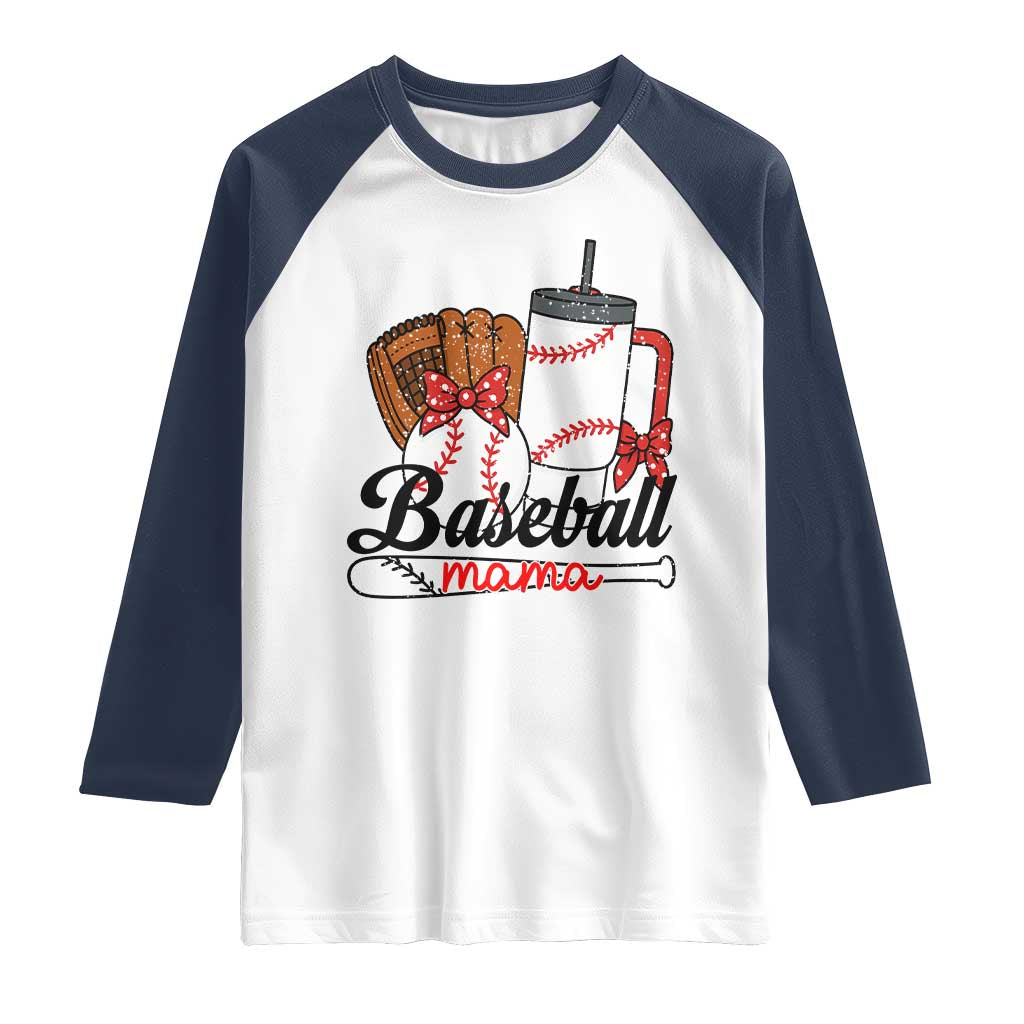 Baseball Mama Raglan Shirt Funny Sports Mom Life Lover - Wonder Print Shop