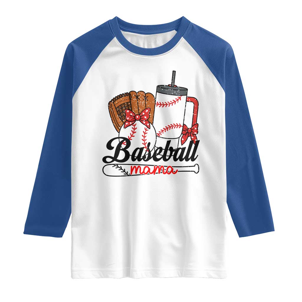 Baseball Mama Raglan Shirt Funny Sports Mom Life Lover - Wonder Print Shop