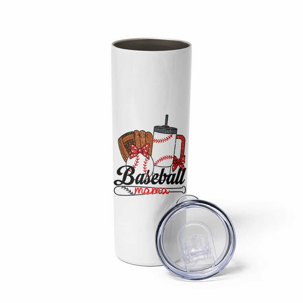Baseball Mama Skinny Tumbler Funny Sports Mom Life Lover