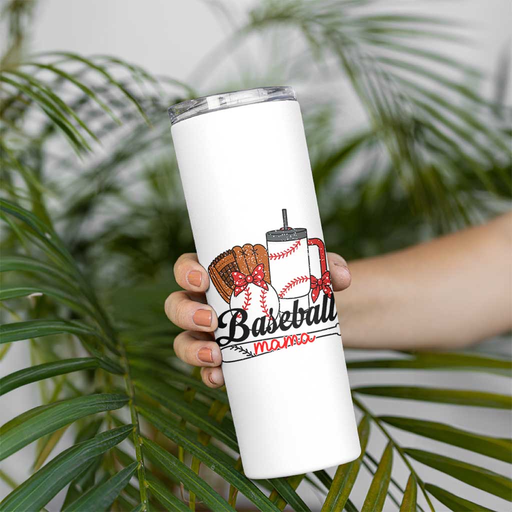 Baseball Mama Skinny Tumbler Funny Sports Mom Life Lover