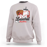 Baseball Mama Sweatshirt Funny Sports Mom Life Lover - Wonder Print Shop