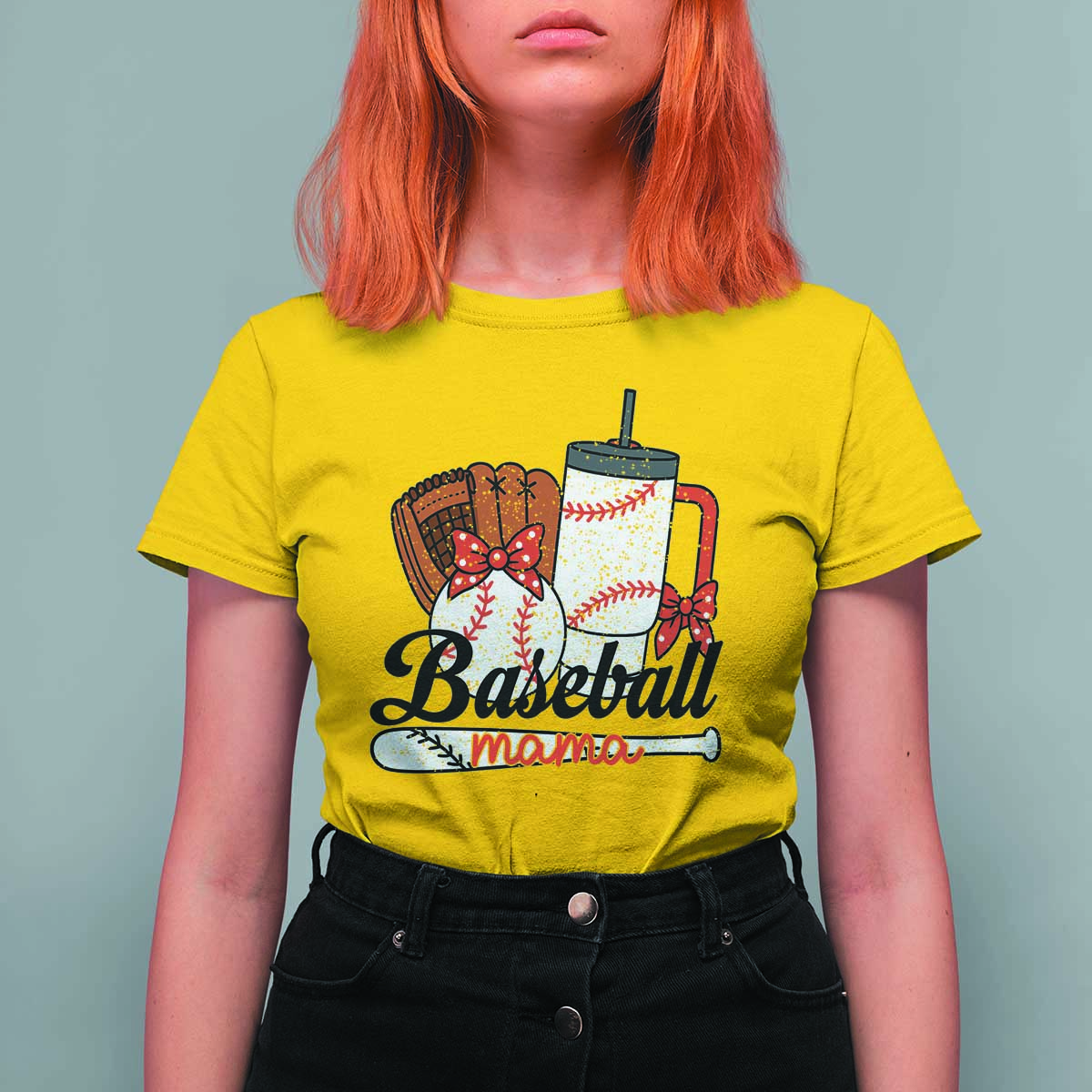 Baseball Mama T Shirt For Women Funny Sports Mom Life Lover - Wonder Print Shop