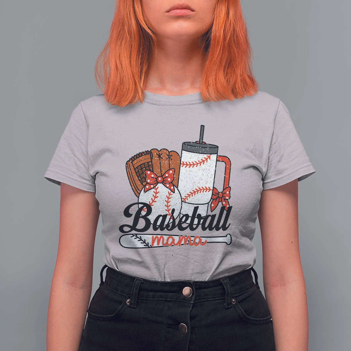 Baseball Mama T Shirt For Women Funny Sports Mom Life Lover - Wonder Print Shop