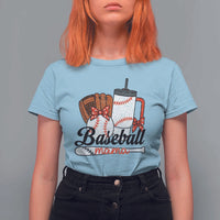 Baseball Mama T Shirt For Women Funny Sports Mom Life Lover - Wonder Print Shop