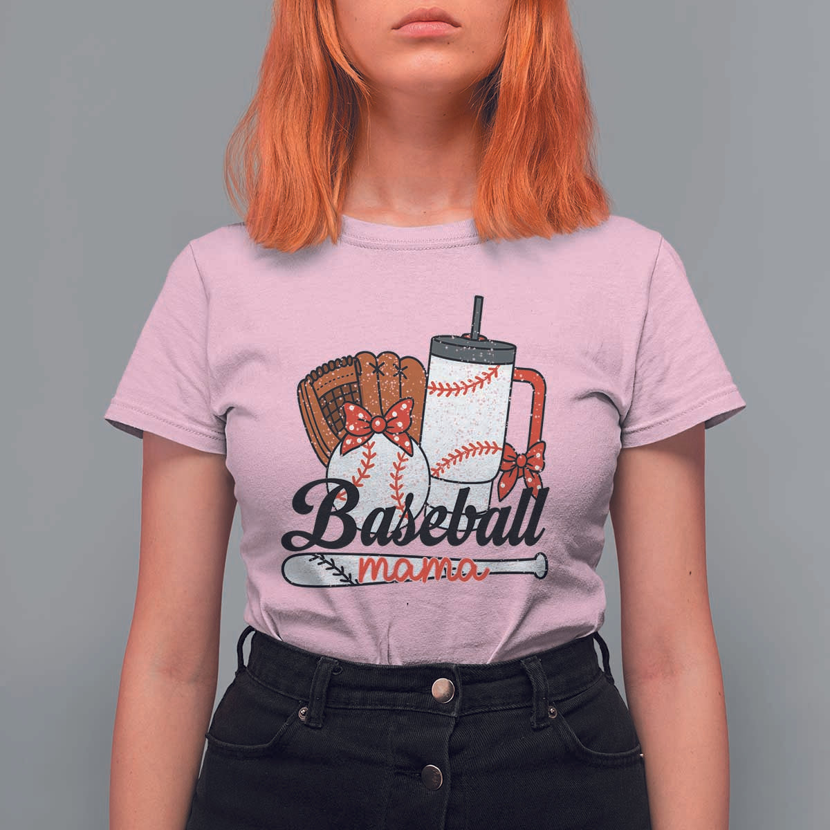 Baseball Mama T Shirt For Women Funny Sports Mom Life Lover - Wonder Print Shop