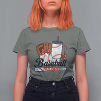 Baseball Mama T Shirt For Women Funny Sports Mom Life Lover - Wonder Print Shop