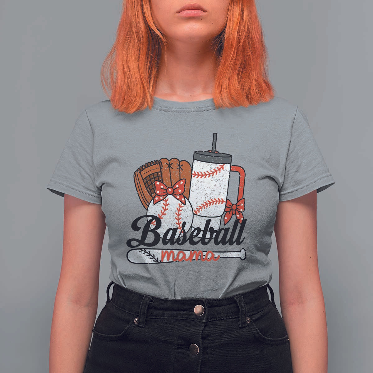 Baseball Mama T Shirt For Women Funny Sports Mom Life Lover - Wonder Print Shop
