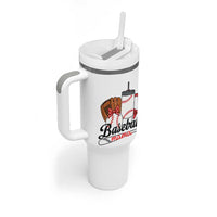 Baseball Mama Tumbler With Handle Funny Sports Mom Life Lover