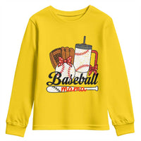 Baseball Mama Youth Sweatshirt Funny Sports Mom Life Lover - Wonder Print Shop