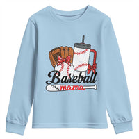 Baseball Mama Youth Sweatshirt Funny Sports Mom Life Lover - Wonder Print Shop