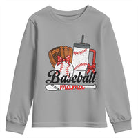 Baseball Mama Youth Sweatshirt Funny Sports Mom Life Lover - Wonder Print Shop