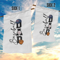 Baseball Dad Garden Flag Funny Sports Papa Life Lover - Wonder Print Shop