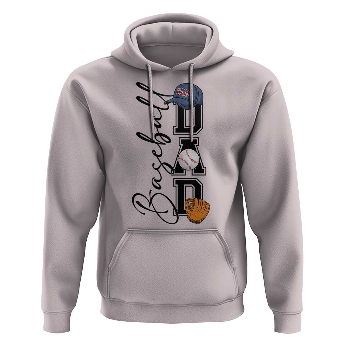 Baseball Dad Hoodie Funny Sports Papa Life Lover - Wonder Print Shop