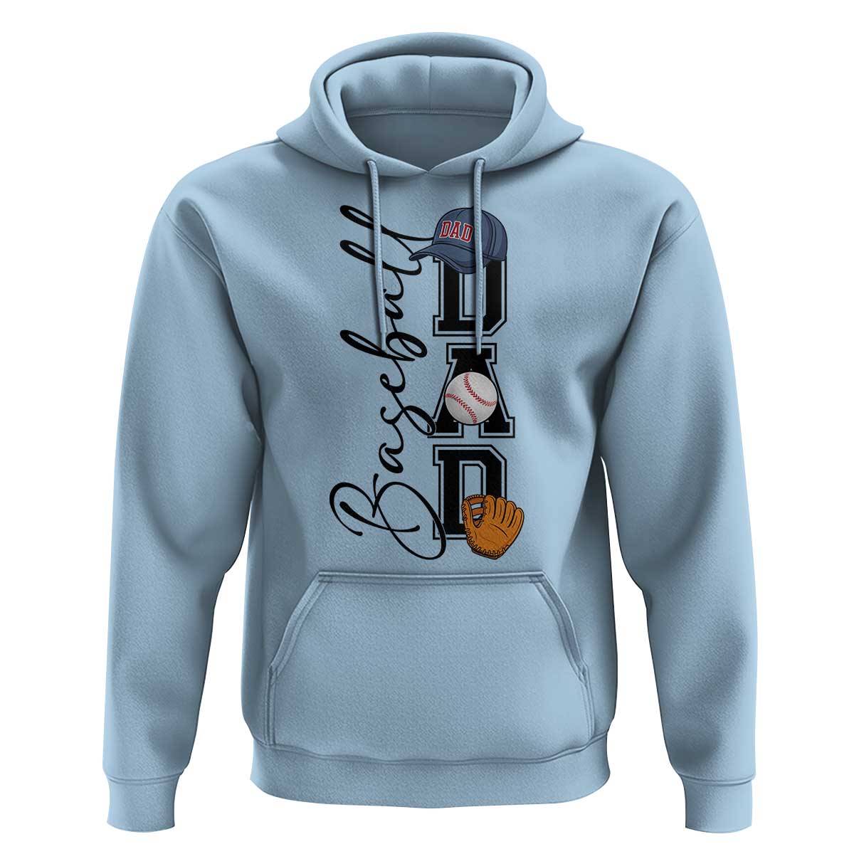 Baseball Dad Hoodie Funny Sports Papa Life Lover - Wonder Print Shop