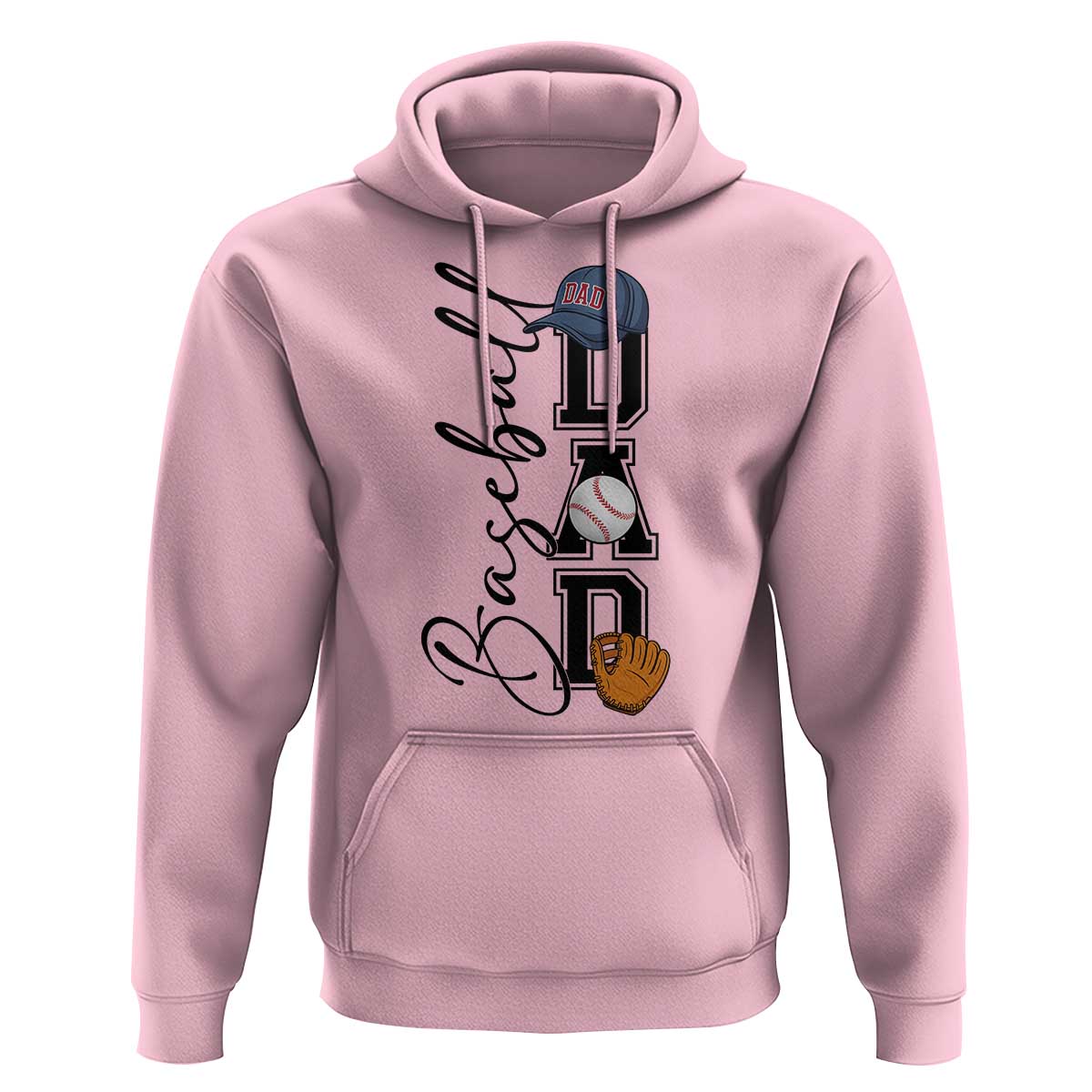 Baseball Dad Hoodie Funny Sports Papa Life Lover - Wonder Print Shop