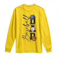 Baseball Dad Long Sleeve Shirt Funny Sports Papa Life Lover - Wonder Print Shop