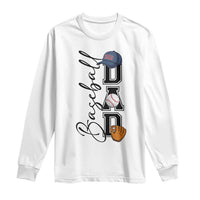 Baseball Dad Long Sleeve Shirt Funny Sports Papa Life Lover - Wonder Print Shop