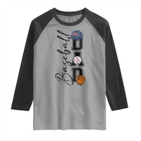 Baseball Dad Raglan Shirt Funny Sports Papa Life Lover - Wonder Print Shop