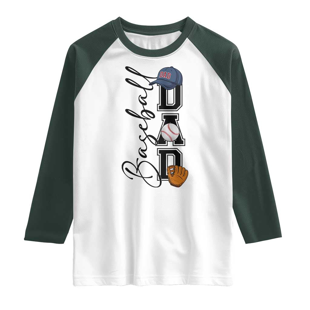 Baseball Dad Raglan Shirt Funny Sports Papa Life Lover - Wonder Print Shop