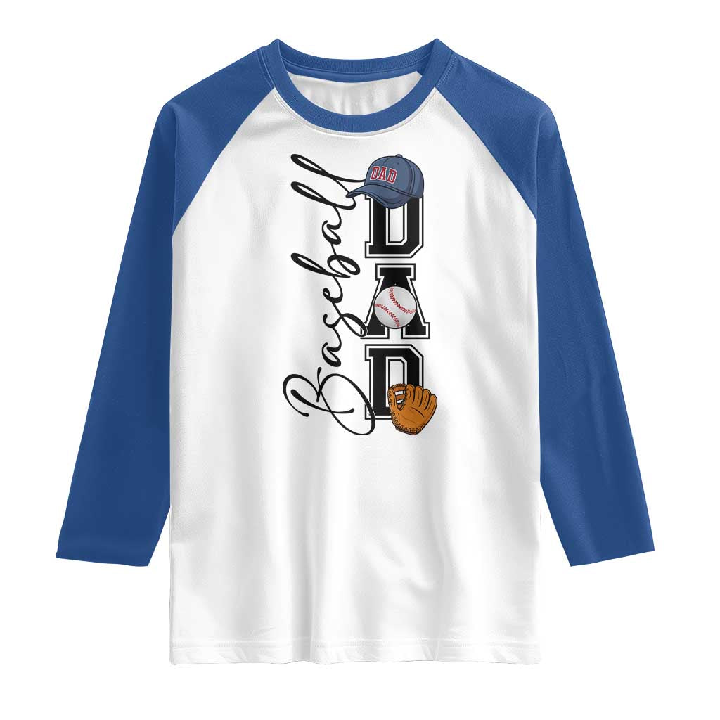 Baseball Dad Raglan Shirt Funny Sports Papa Life Lover - Wonder Print Shop
