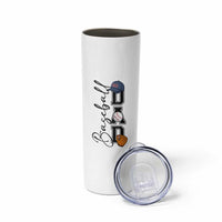 Baseball Dad Skinny Tumbler Funny Sports Papa Life Lover