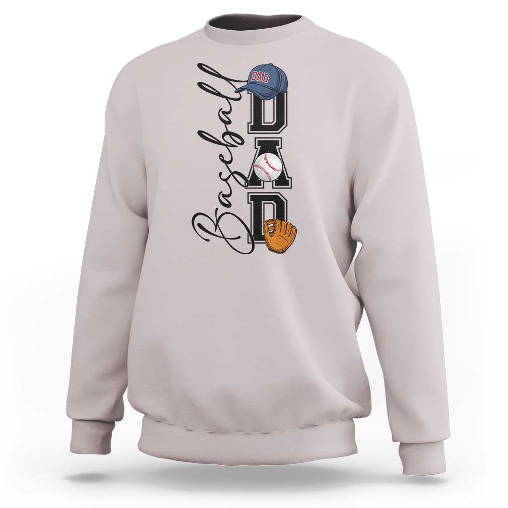Baseball Dad Sweatshirt Funny Sports Papa Life Lover - Wonder Print Shop