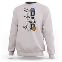 Baseball Dad Sweatshirt Funny Sports Papa Life Lover - Wonder Print Shop