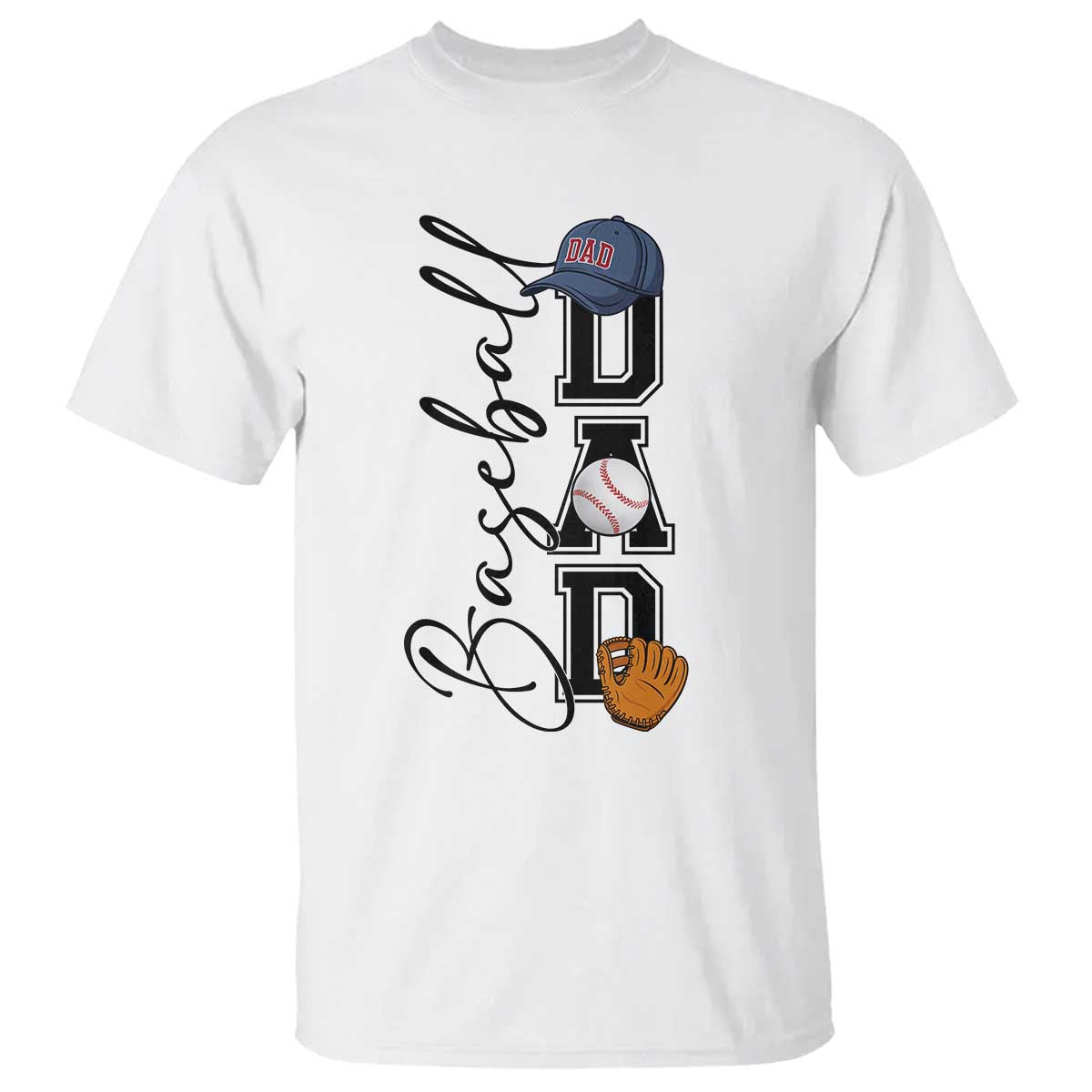 Baseball Dad T Shirt Funny Sports Papa Life Lover - Wonder Print Shop
