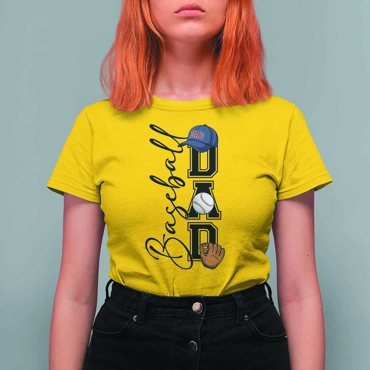 Baseball Dad T Shirt For Women Funny Sports Papa Life Lover - Wonder Print Shop