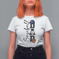 Baseball Dad T Shirt For Women Funny Sports Papa Life Lover - Wonder Print Shop