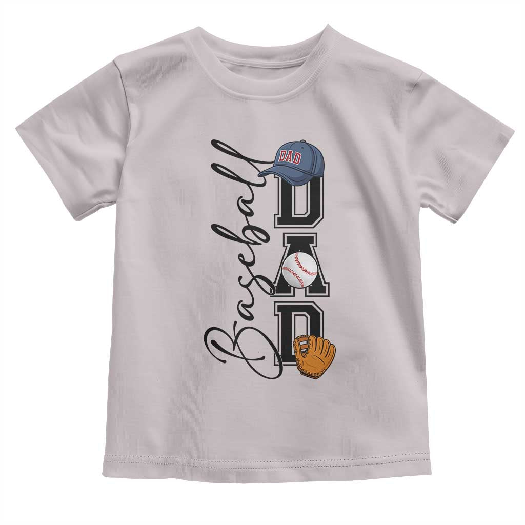 Baseball Dad Toddler T Shirt Funny Sports Papa Life Lover - Wonder Print Shop