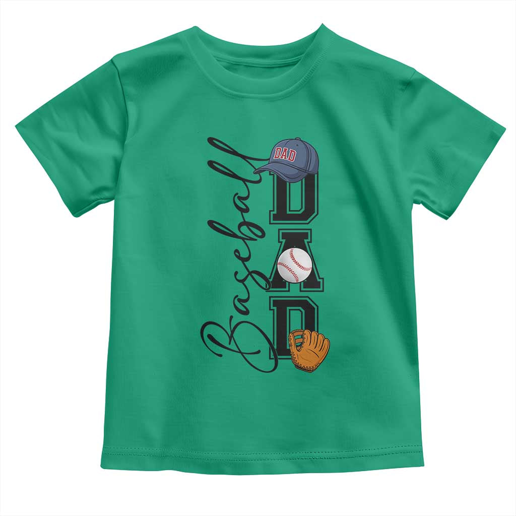 Baseball Dad Toddler T Shirt Funny Sports Papa Life Lover - Wonder Print Shop