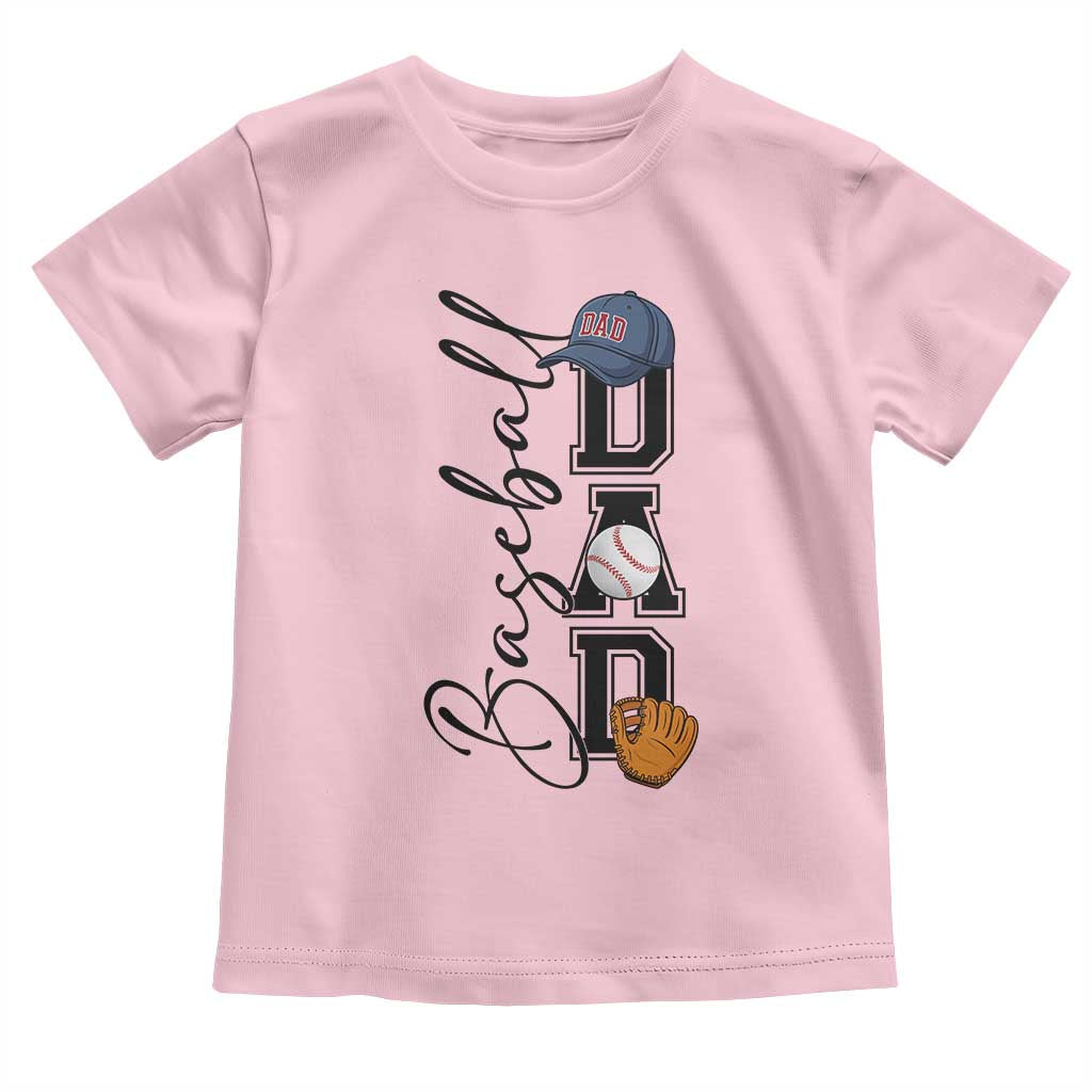Baseball Dad Toddler T Shirt Funny Sports Papa Life Lover - Wonder Print Shop
