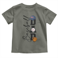 Baseball Dad Toddler T Shirt Funny Sports Papa Life Lover - Wonder Print Shop