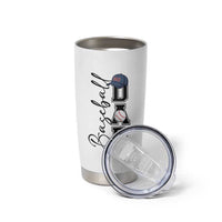 Baseball Dad Tumbler Cup Funny Sports Papa Life Lover