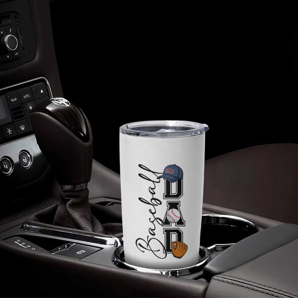 Baseball Dad Tumbler Cup Funny Sports Papa Life Lover