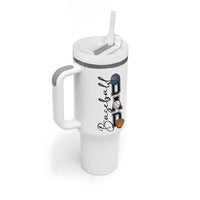 Baseball Dad Tumbler With Handle Funny Sports Papa Life Lover