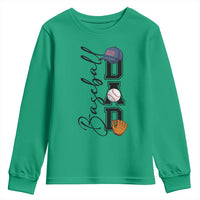 Baseball Dad Youth Sweatshirt Funny Sports Papa Life Lover - Wonder Print Shop