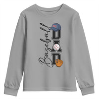 Baseball Dad Youth Sweatshirt Funny Sports Papa Life Lover - Wonder Print Shop