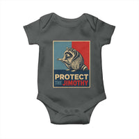 Protect The Jimothy Baby Onesie Funny Retro Trash Panda Animal Lover Meme