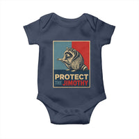 Protect The Jimothy Baby Onesie Funny Retro Trash Panda Animal Lover Meme