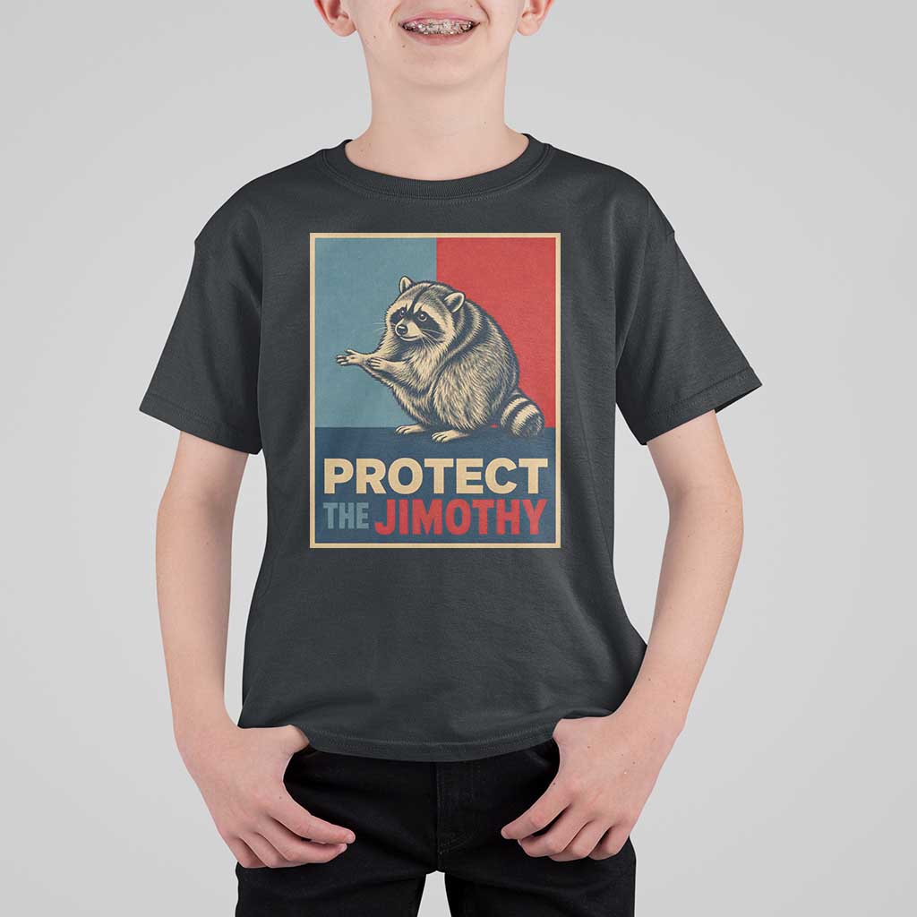 Protect The Jimothy T Shirt For Kid Funny Retro Trash Panda Animal Lover Meme